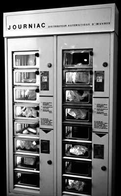 michel journiac distributeur automatique d'oeuvres d'art