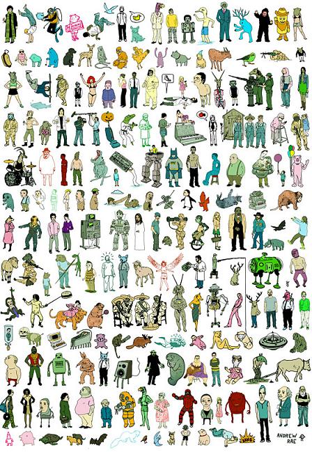 Andrew Rae characters