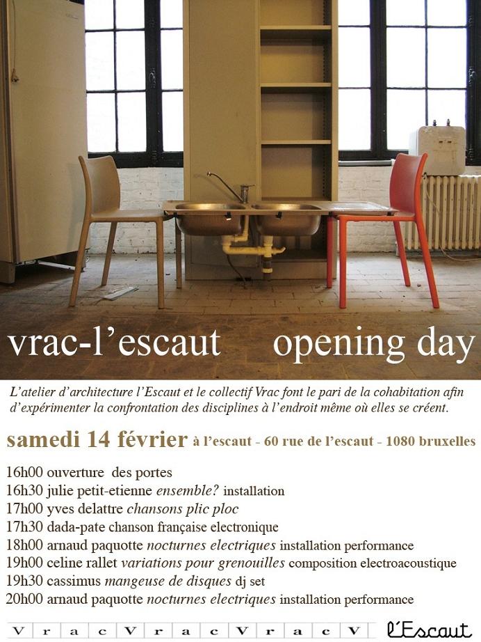opening de l'escaut samedi 14
