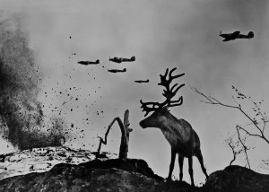 «Reindeer Yasha at War» by Yevgeny Khaldei. Murmansk area, 1941.jpg